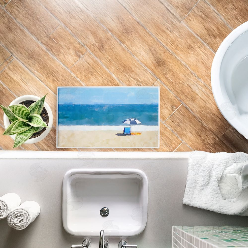 Jeff Pica | Sunny Beach Day Seat Plush Bath Mat