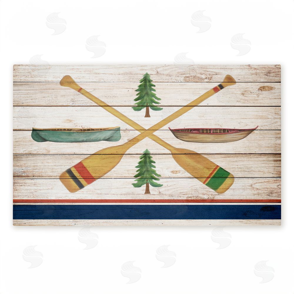 Kim Allen | Exploring Rustic Canoe Paddles Non-Woven Door Mat