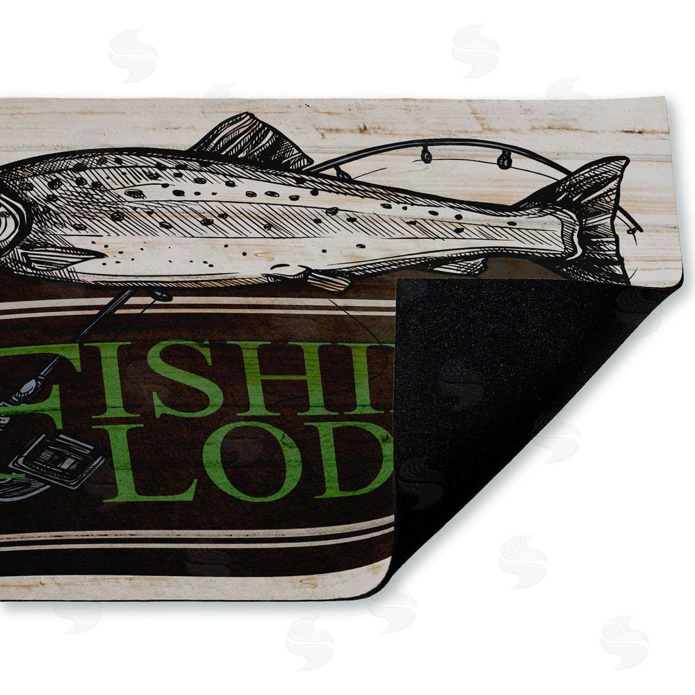 Kim Allen | Rustic Fishing Lodge Non-Woven Door Mat