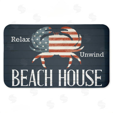 Kim Allen | Relax Unwind Patriotic Beach House Anti-Fatigue Mat