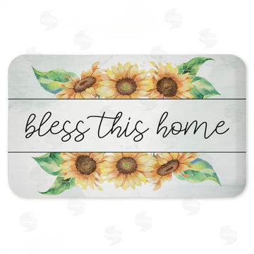 Kim Allen | Bless This Home Sunflowers Anti-Fatigue Mat