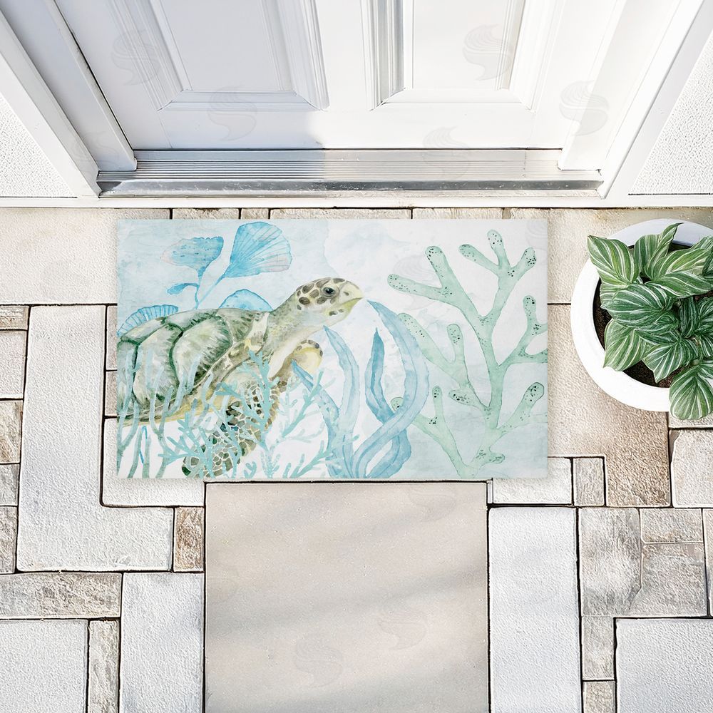 Kim Allen | Turtle In The Sea Non-Woven Door Mat