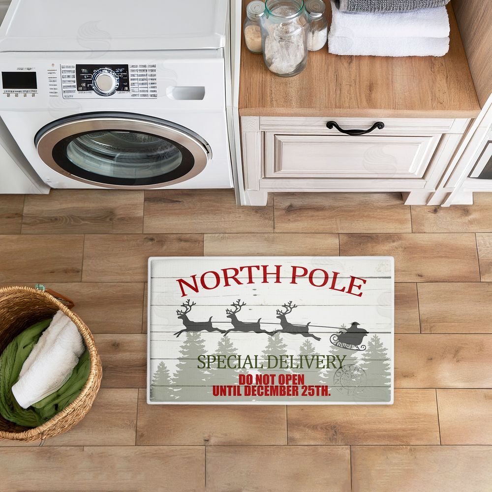 Kim Allen | Special Delivery Holiday Sleigh Plush Bath Mat