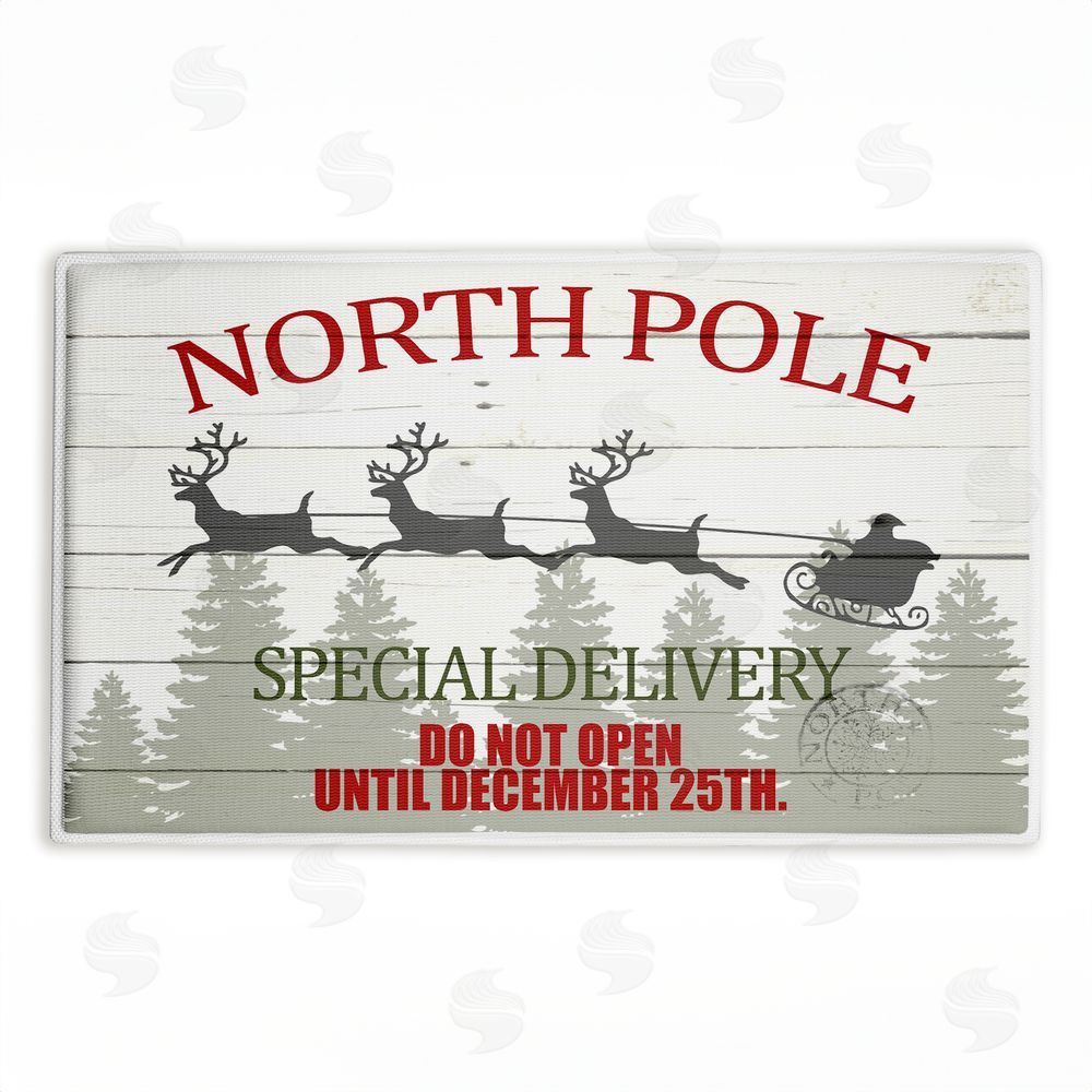 Kim Allen | Special Delivery Holiday Sleigh Plush Bath Mat