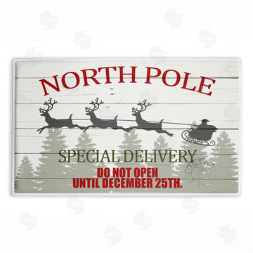 Kim Allen | Special Delivery Holiday Sleigh Plush Bath Mat