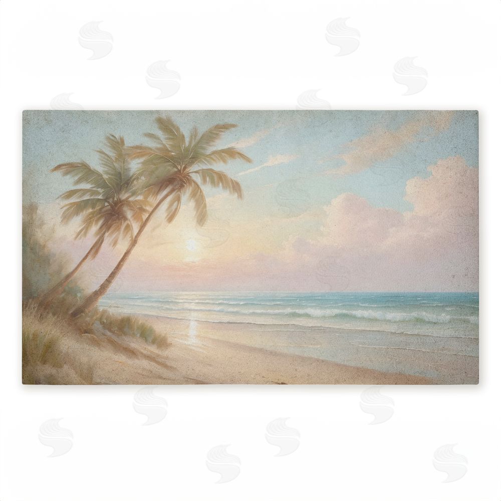 Kim Allen | Sunset View Beach Palms Non-Woven Door Mat