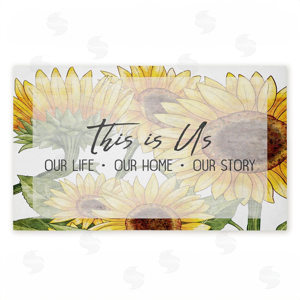 Kim Allen | This Is Us Sunflower Sentiment Non-Woven Door Mat