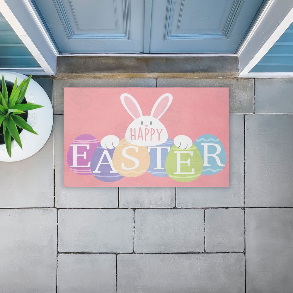 Marcus Prime | Happy Easter Bright Eggs Non-Woven Door Mat