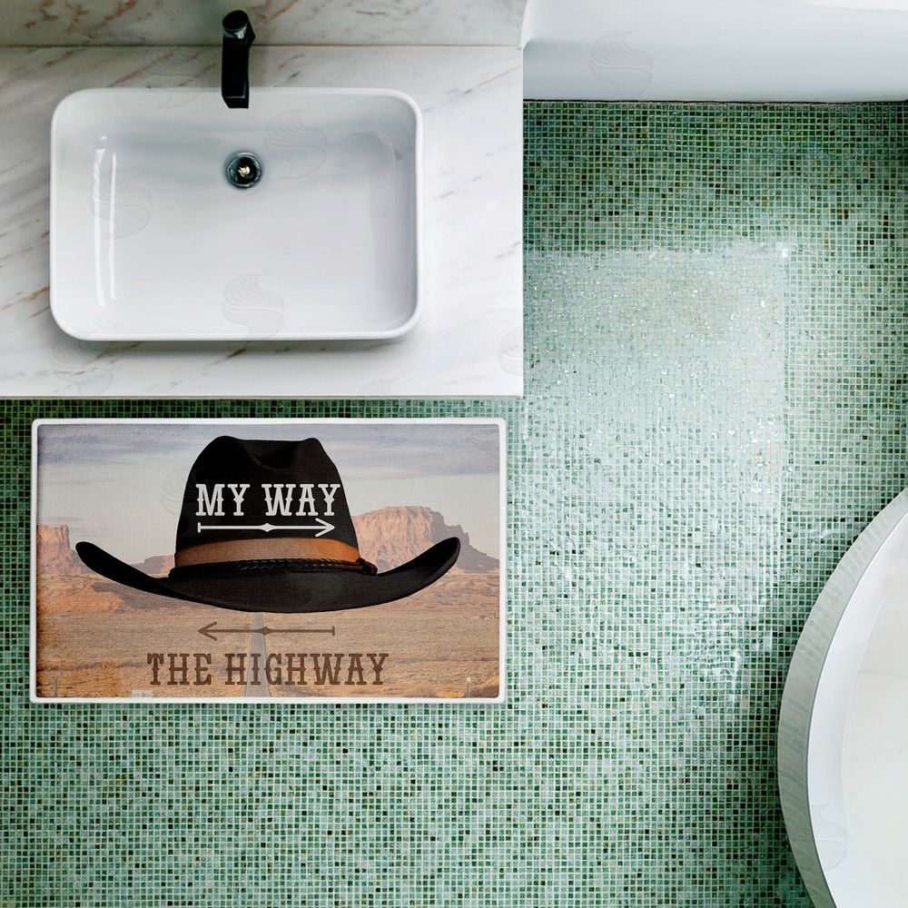 Marcus Prime | My Way Highway Cowboy Plush Bath Mat