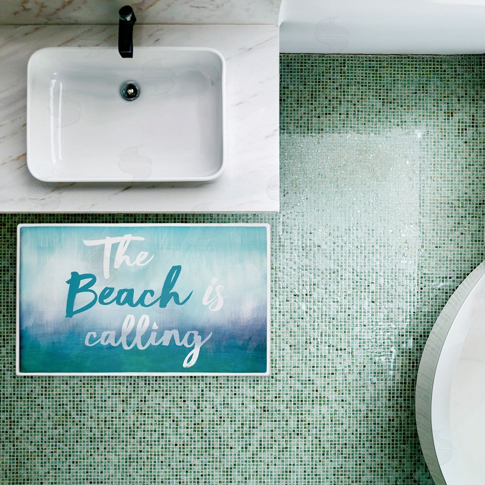 Lula Bijoux & co. | Beach Is Calling Gradient Plush Bath Mat