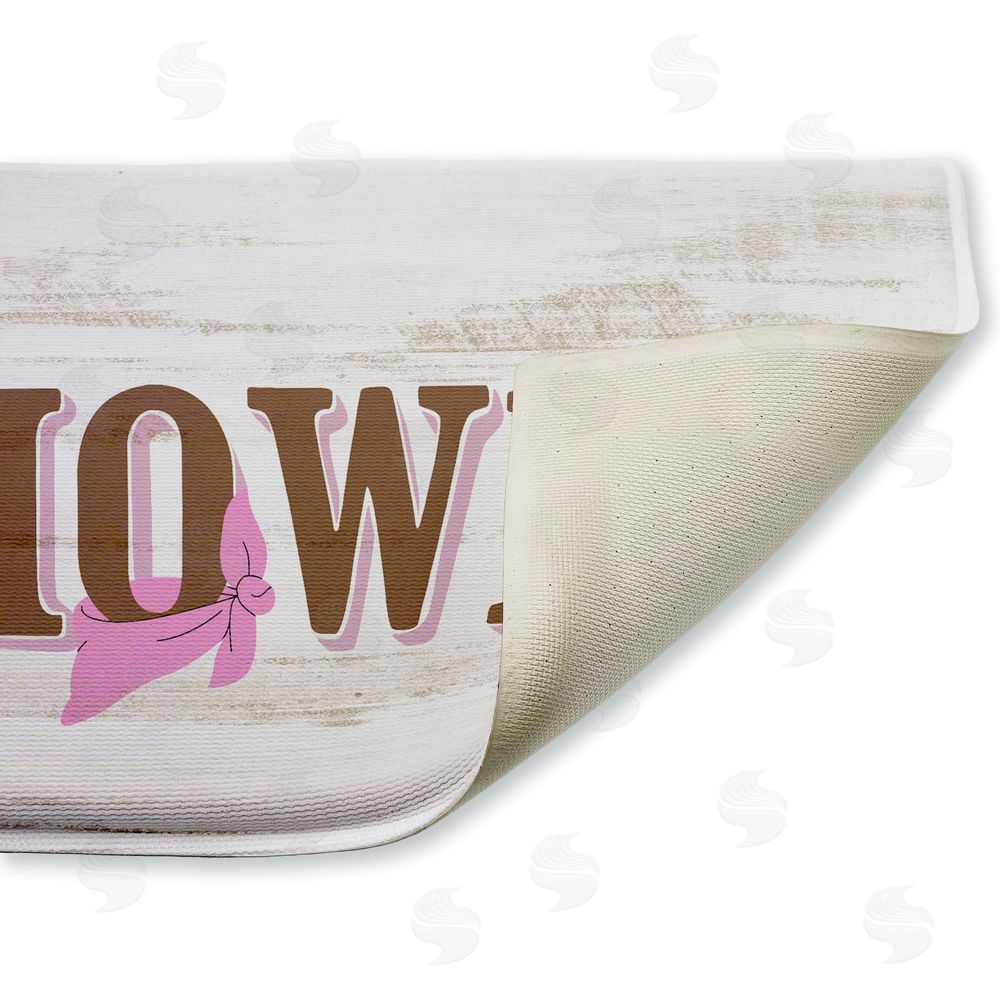 Kim Allen | Howdy with Pink Bandana Plush Bath Mat