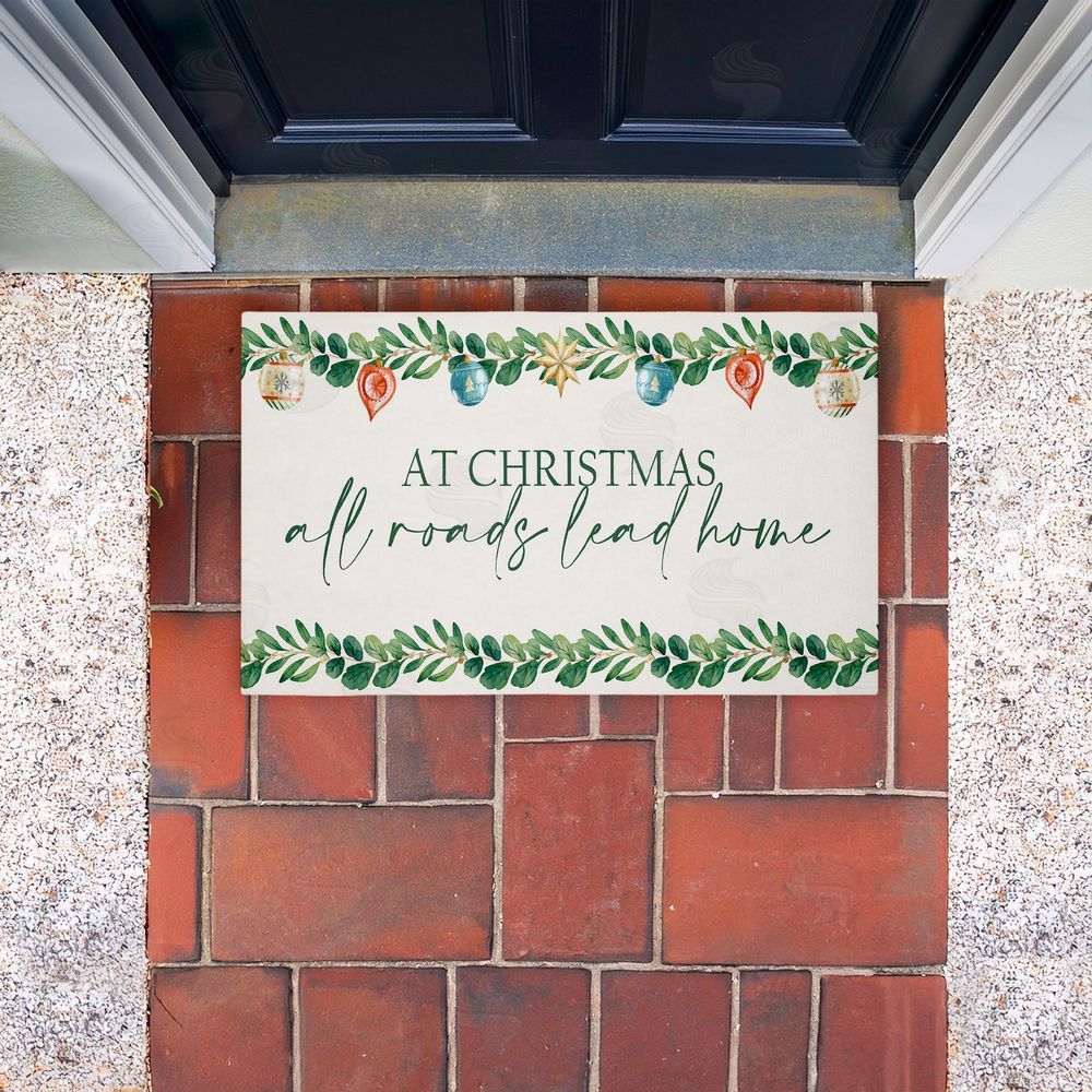 Kim Allen | Christmas Roads Lead Home Non-Woven Door Mat