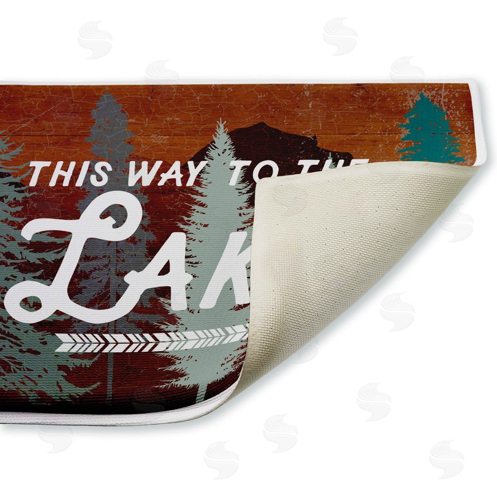 Lula Bijoux & co. | This Way To Lake Retro Plush Bath Mat
