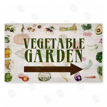 Anne Bailey | Vegetable Garden with Arrow Non-Woven Door Mat