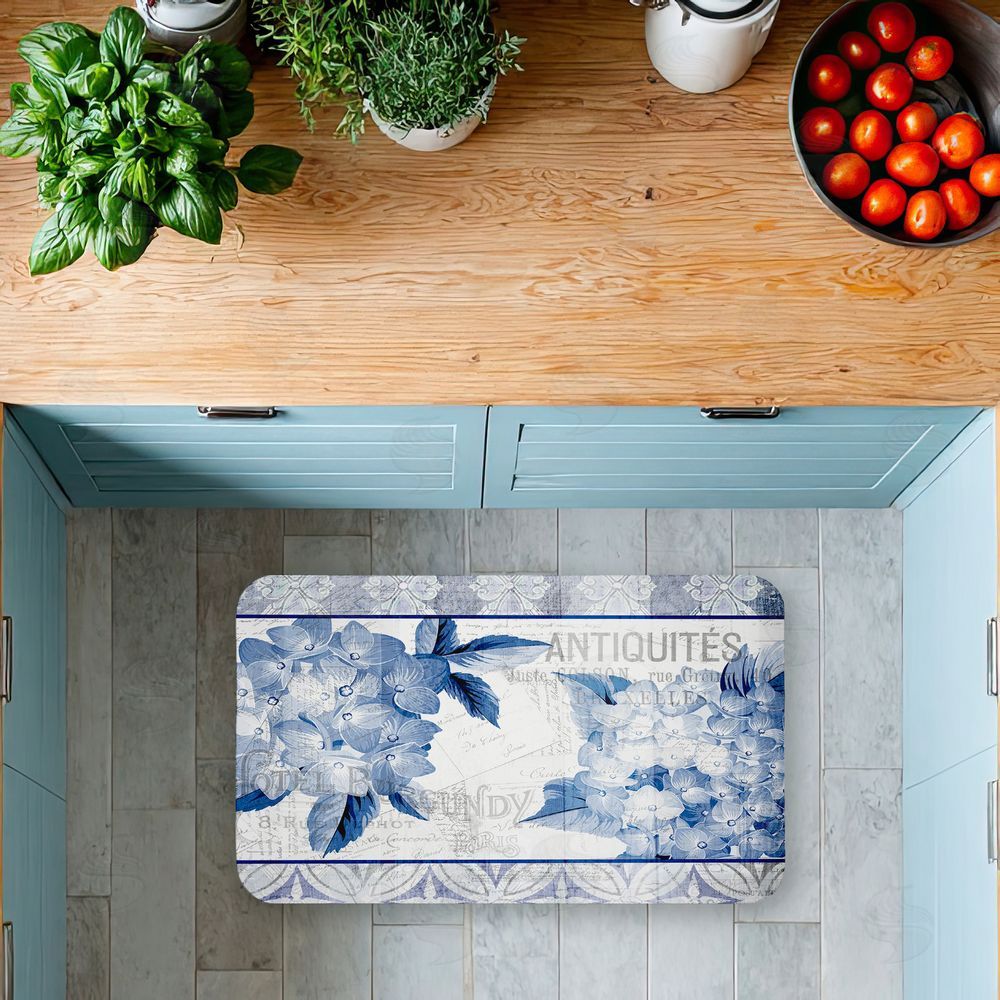 Kim Allen | Vintage Antiques & Hydrangeas Anti-Fatigue Mat