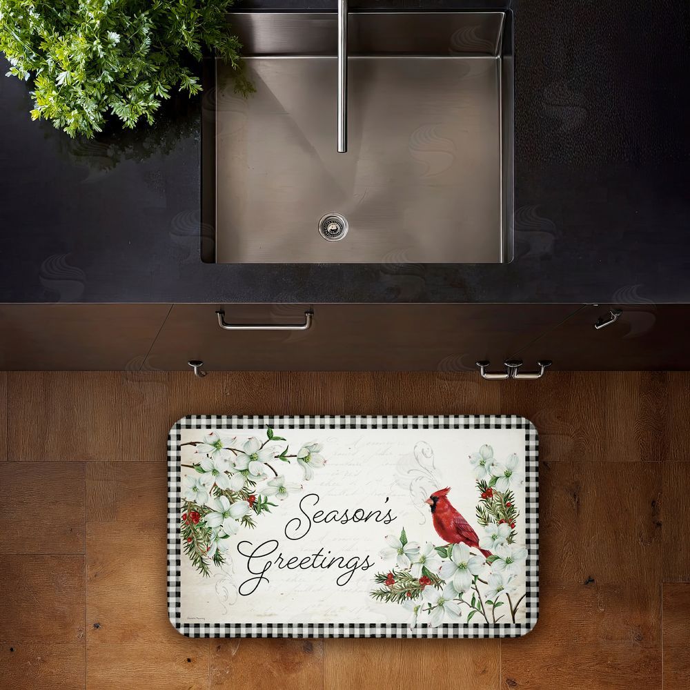 Danielle Murray | Winter Cardinals & Dogwood Anti-Fatigue Mat