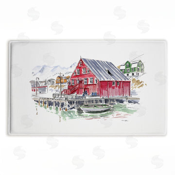 Tim Coffey | Wanderlust Coastal Dock Plush Bath Mat