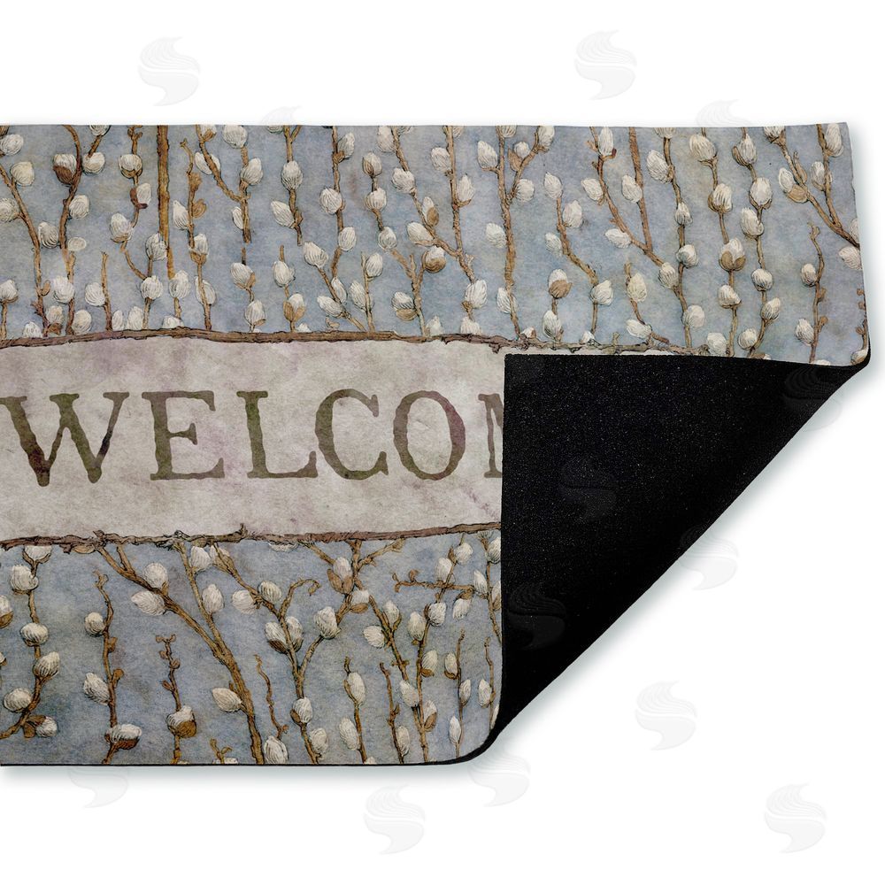 Tim Coffey | Pussywillow Welcome Pattern Non-Woven Door Mat