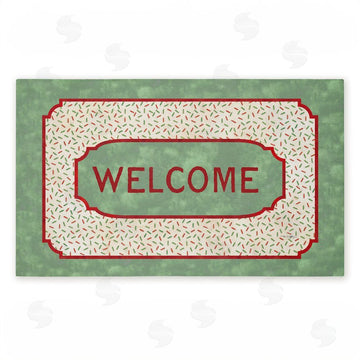 Tim Coffey | Welcome Festive Sprinkles Pattern Non-Woven Door Mat