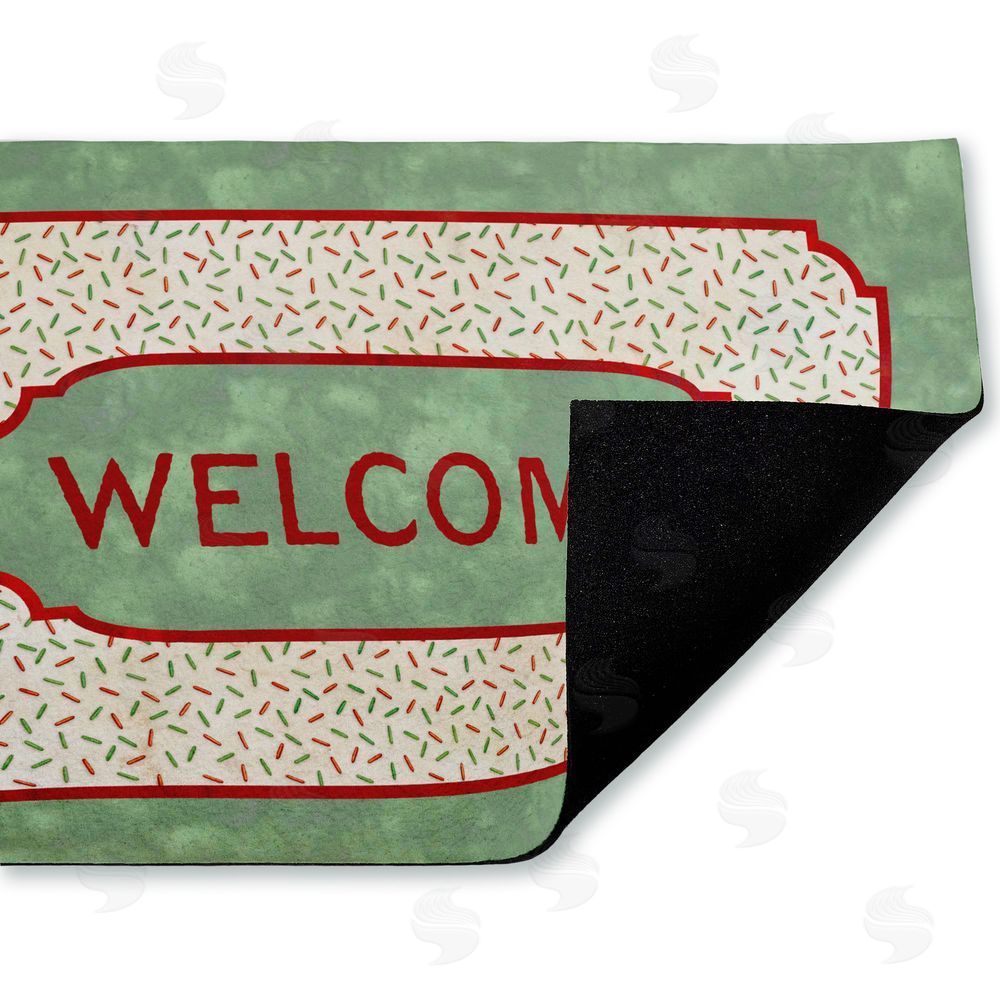 Tim Coffey | Welcome Festive Sprinkles Pattern Non-Woven Door Mat