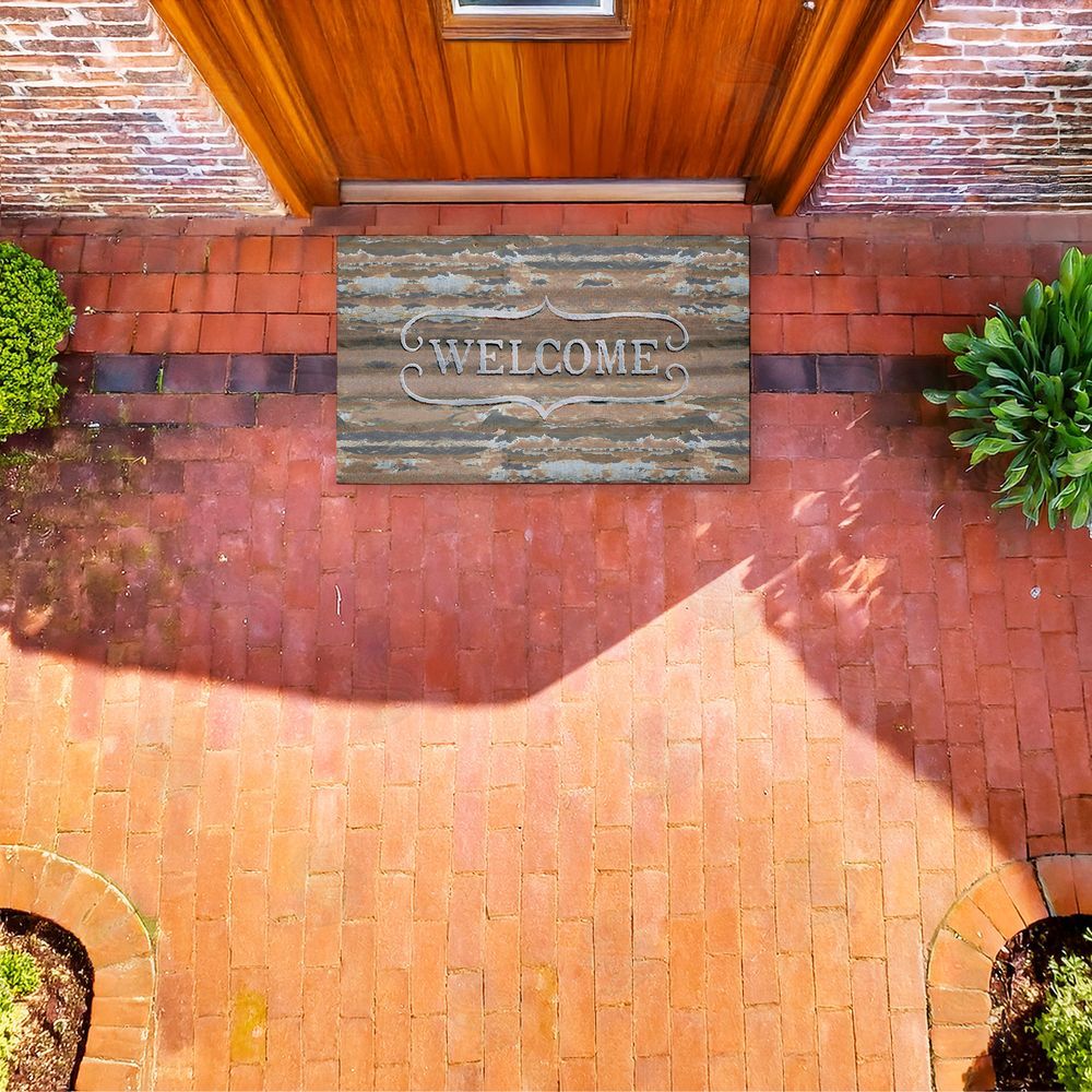 Tim Coffey | Rustic & Distressed Welcome Non-Woven Door Mat