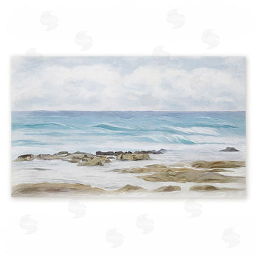 Ramona Murdock | Wave Therapy Rocky Shore Non-Woven Door Mat