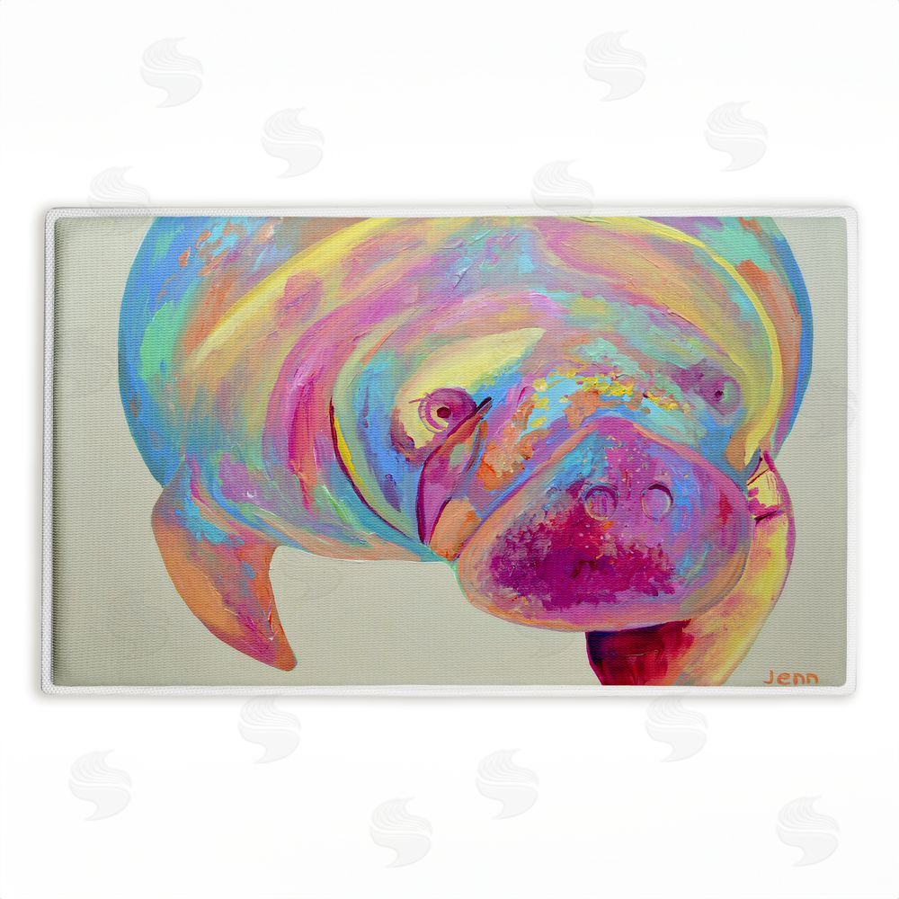 Jennifer Seeley | Chromatic Hue Manatee Plush Bath Mat
