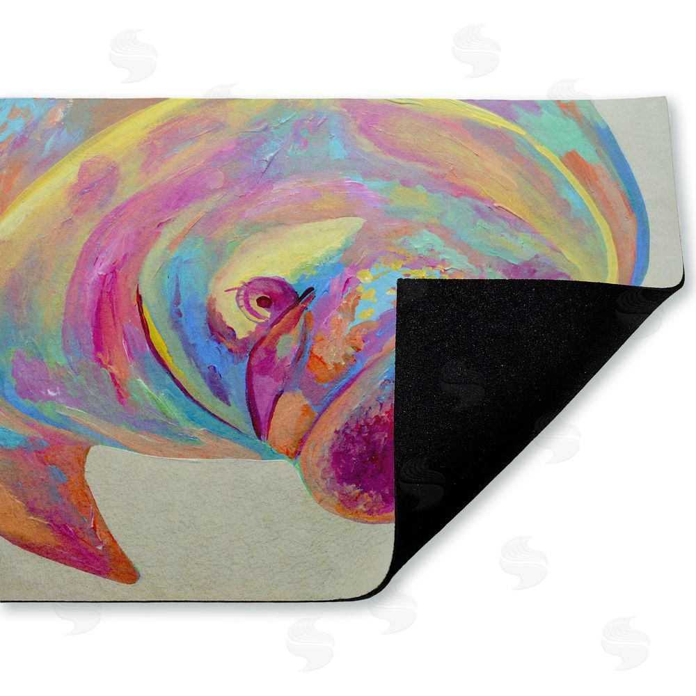 Jennifer Seeley | Chromatic Hue Manatee Non-Woven Door Mat