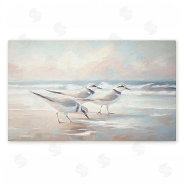 Ramona Murdock | Blue Haven Bay Sandpipers Non-Woven Door Mat
