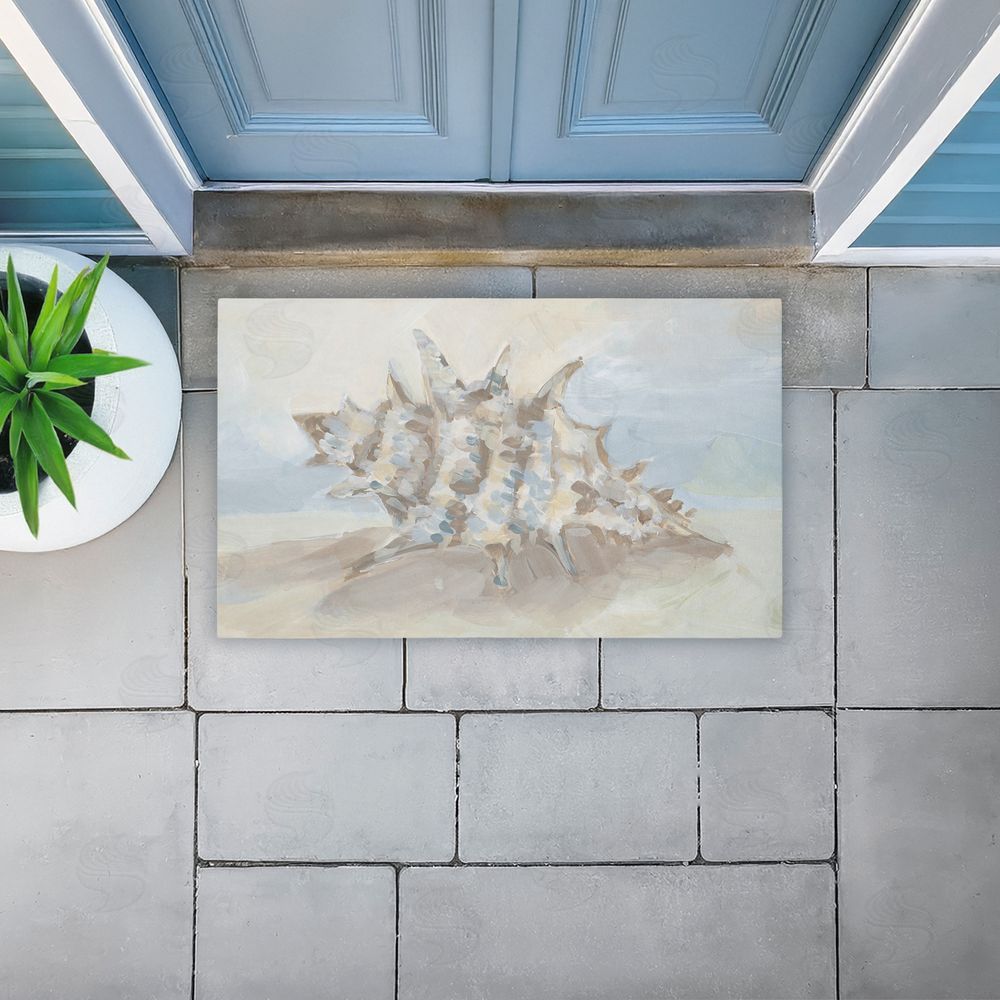 Jetty Home, LLC | Spiky Seashell on Shore Non-Woven Door Mat