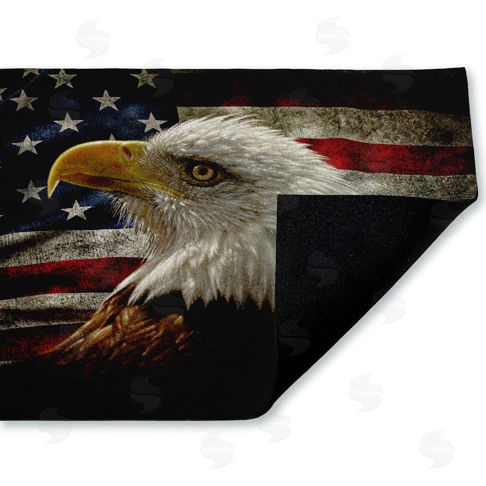 Collin Bogle | Bald Eagle Portrait Non-Woven Door Mat