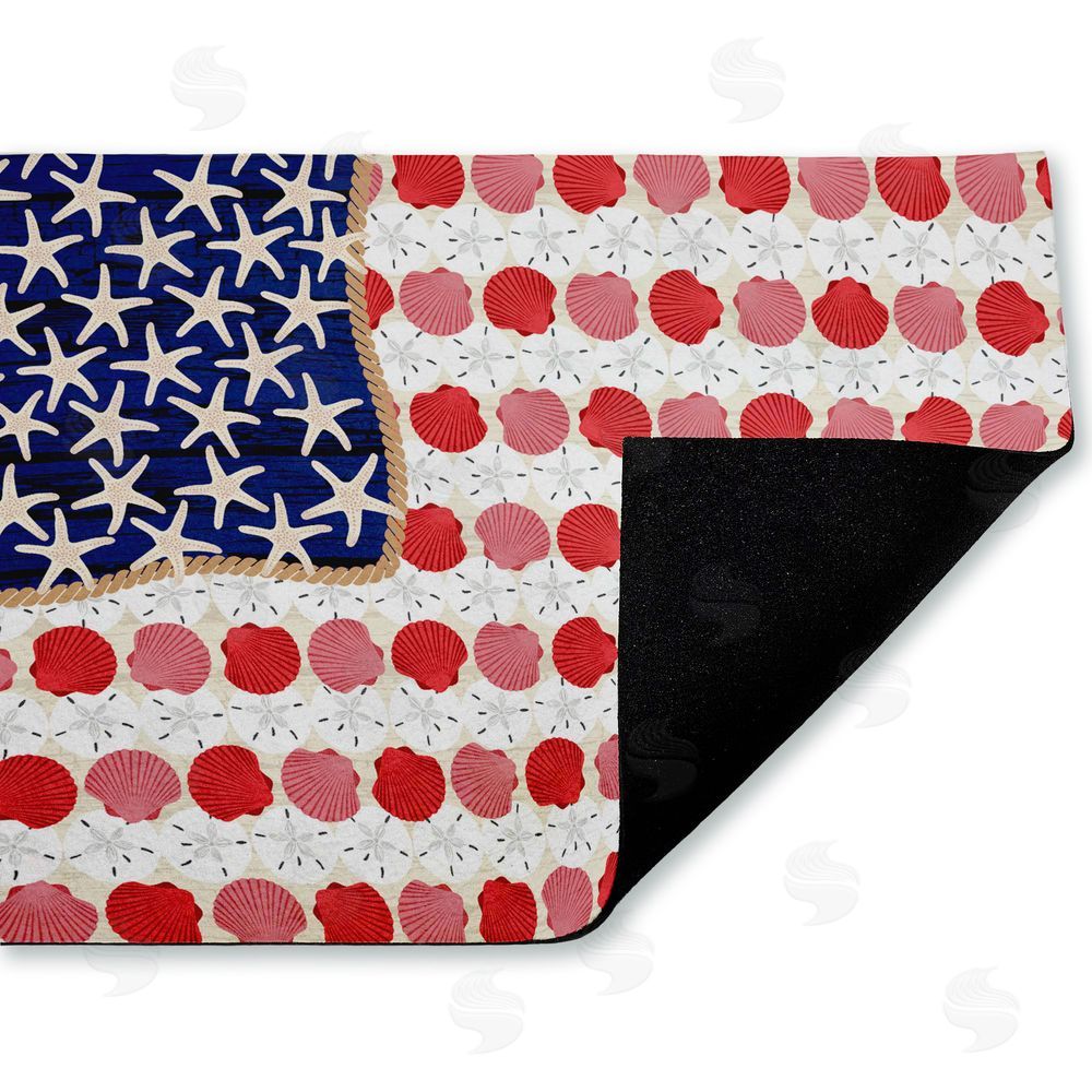 Arrolynn Weiderhold | Nautical Vibe Flag Non-Woven Door Mat