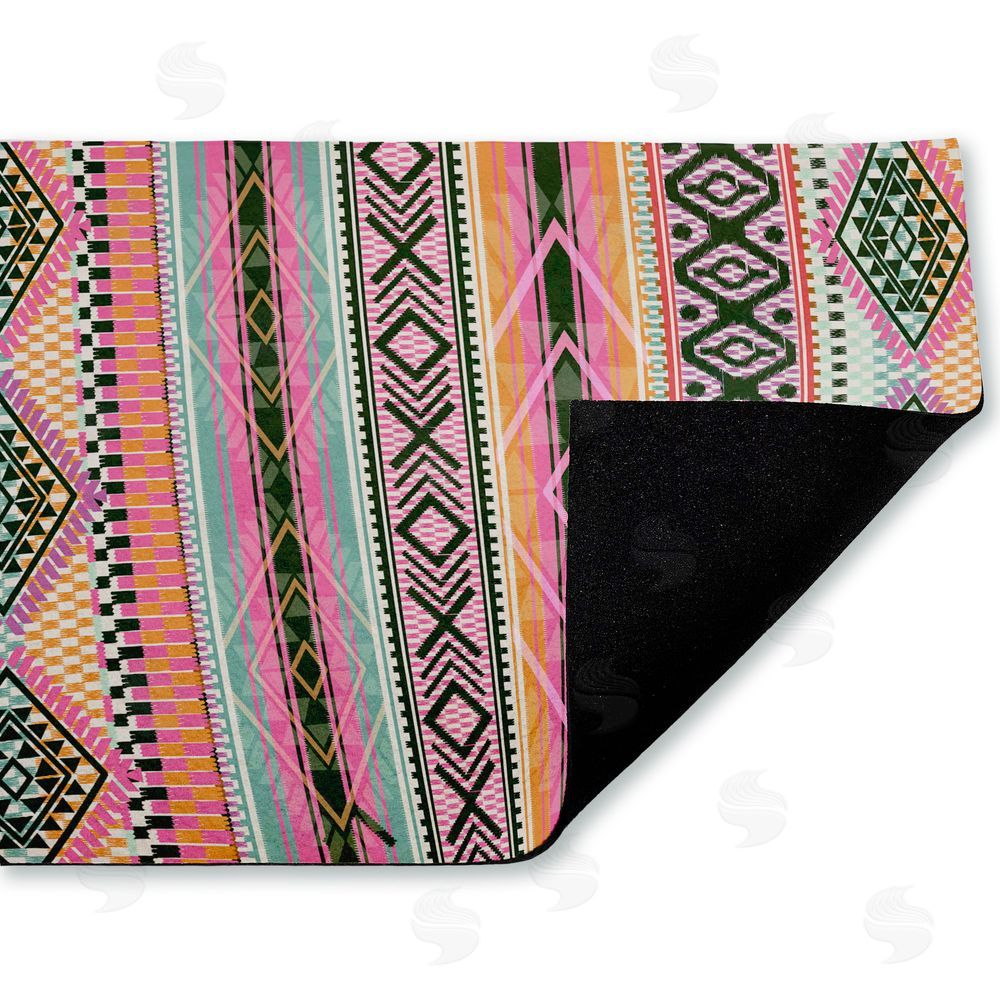 Jennifer Ellory | Boho Geometric Stripes Non-Woven Door Mat