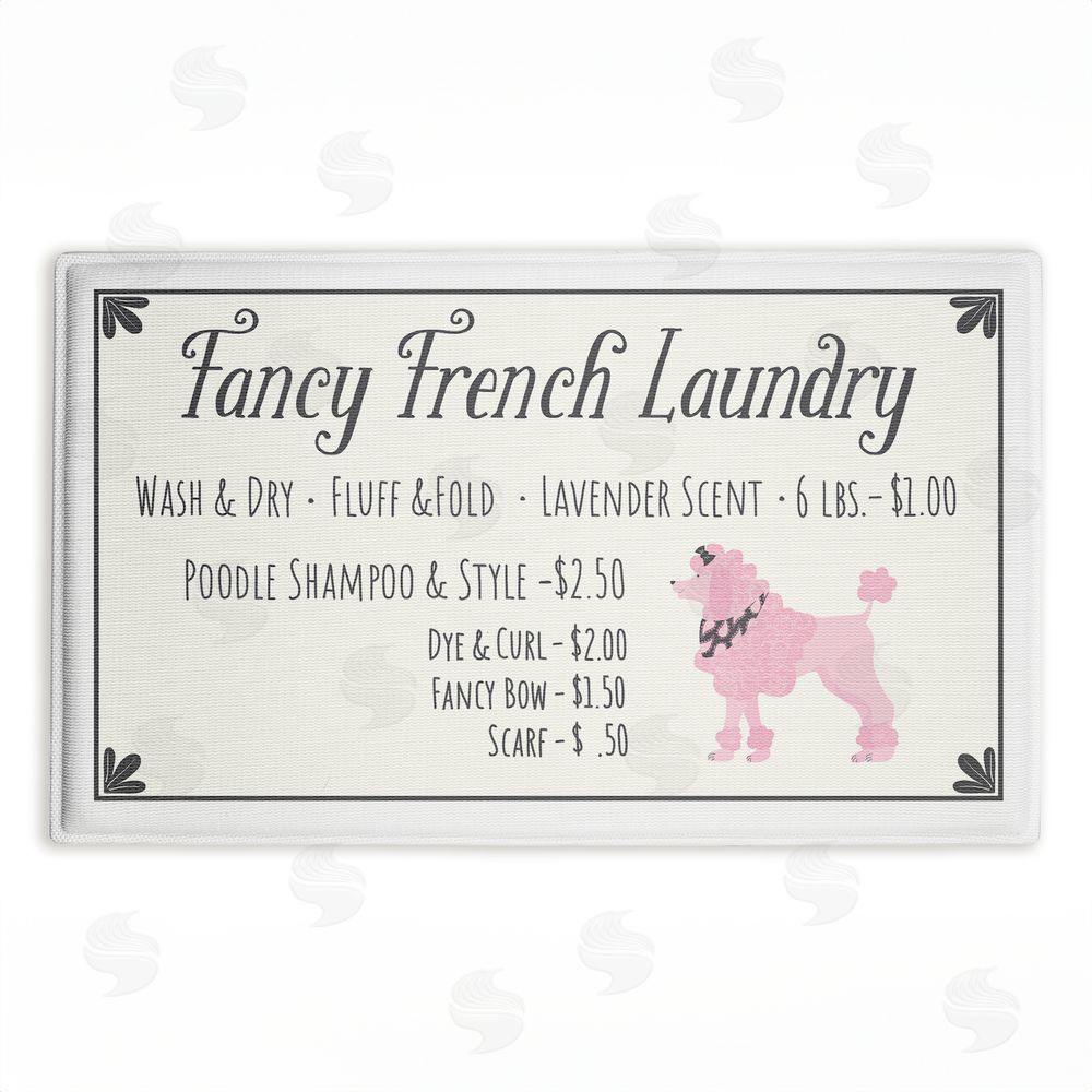 Darlene Seale | Fancy French Laundry Plush Bath Mat