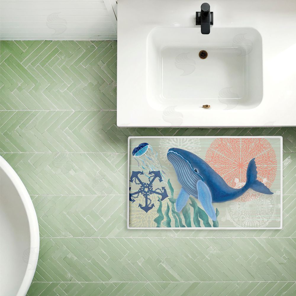 Darlene Seale | Sealife Classic Whale Plush Bath Mat