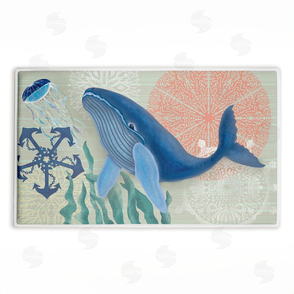 Darlene Seale | Sealife Classic Whale Plush Bath Mat