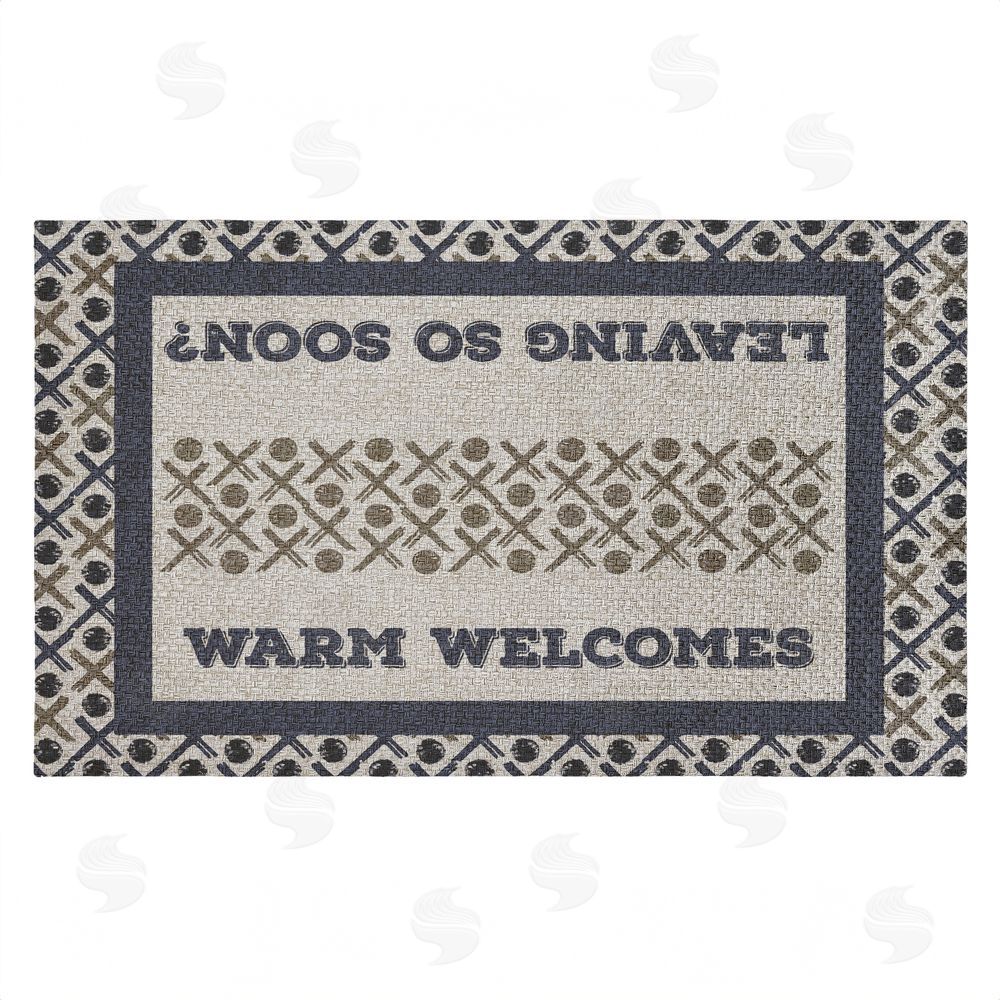 Arrolynn Weiderhold | Patterned Dual Message Entry Faux Sisal Door Mat