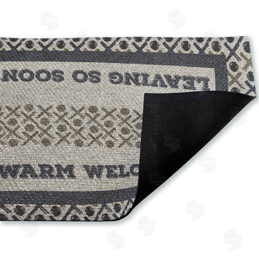 Arrolynn Weiderhold | Patterned Dual Message Entry Faux Sisal Door Mat