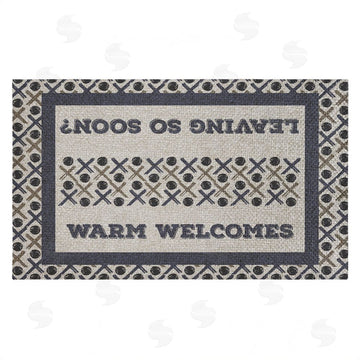Arrolynn Weiderhold | Entryway Message with Pattern Faux Sisal Door Mat