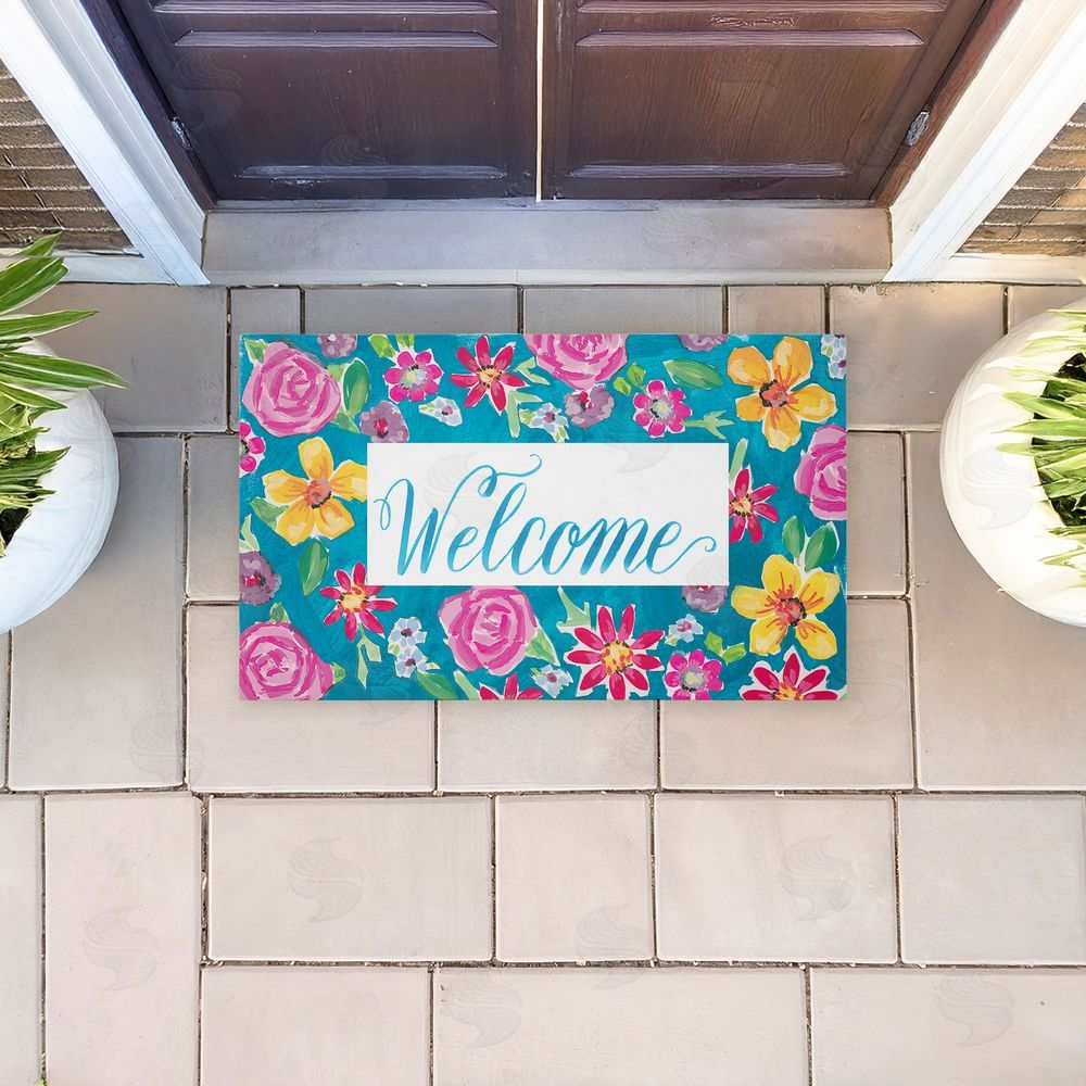 Amanda McGee | Lush Garden Welcome Non-Woven Door Mat
