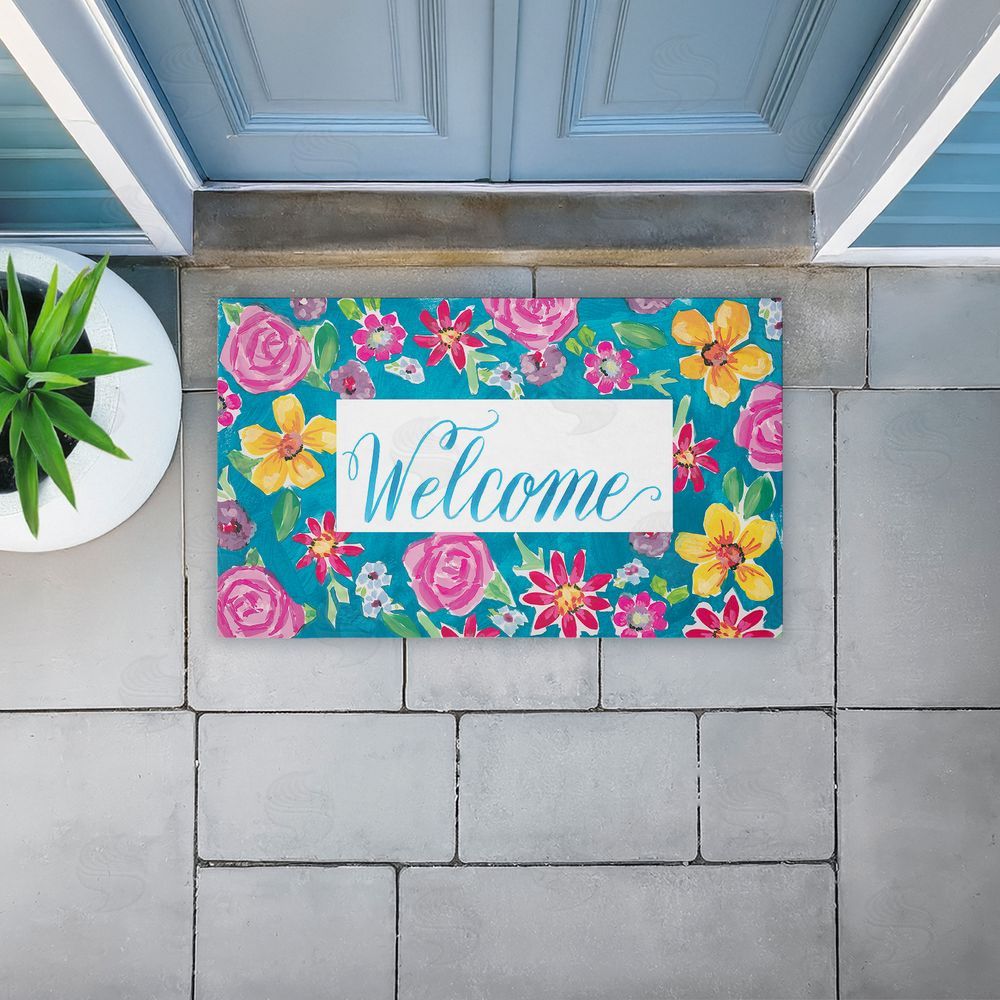 Amanda McGee | Lush Garden Welcome Non-Woven Door Mat