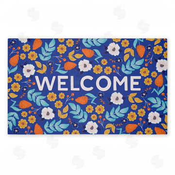 Emily Cromwell | Summer Blossoms Welcome Non-Woven Door Mat