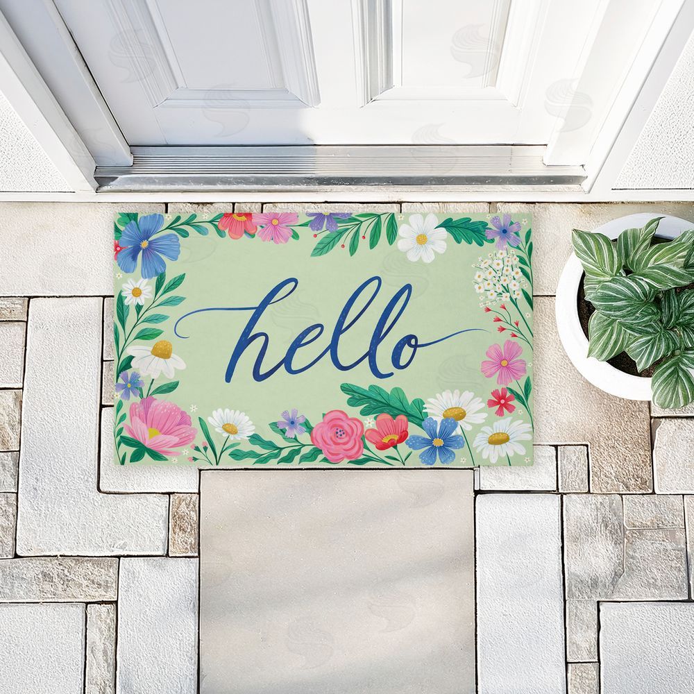 Arrolynn Weiderhold | Dream Garden Hello Non-Woven Door Mat