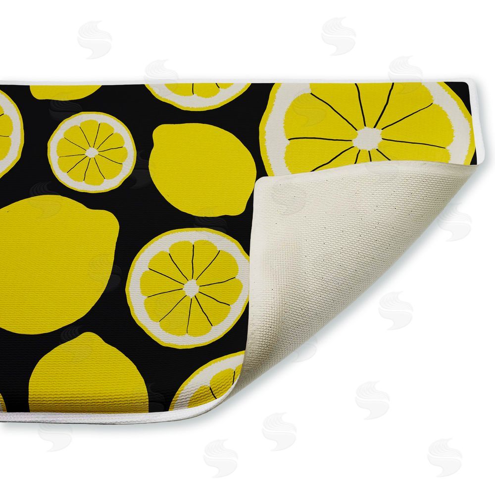 Anna Quach | Lemon Squeezy Pattern Plush Bath Mat