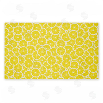 Anna Quach | Zesty Lemons Everywhere Non-Woven Door Mat