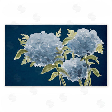 Janice Gaynor | Blue Hydrangeas Contrast Non-Woven Door Mat