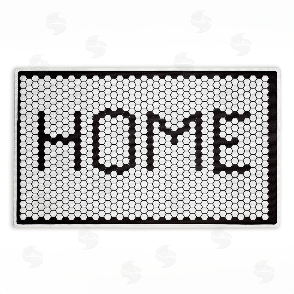 Elizabeth Tyndall | Home Mosaic Pattern Plush Bath Mat