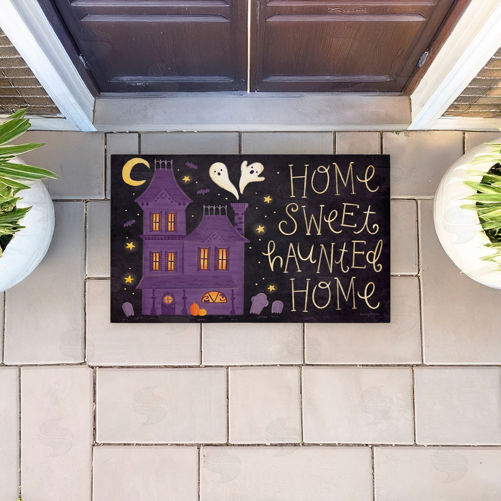 Lindley Wiesner | Haunted Sweet Home Non-Woven Door Mat