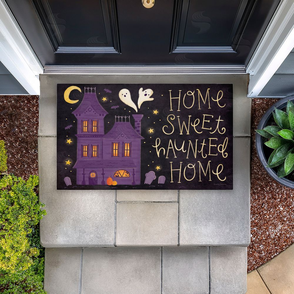 Lindley Wiesner | Haunted Sweet Home Non-Woven Door Mat