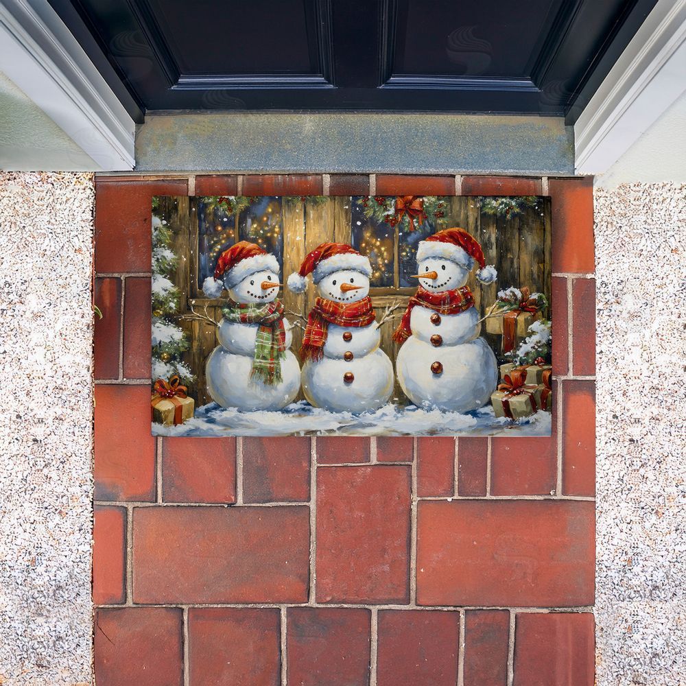 Creative Studio | Rustic Snowman Trio Non-Woven Door Mat